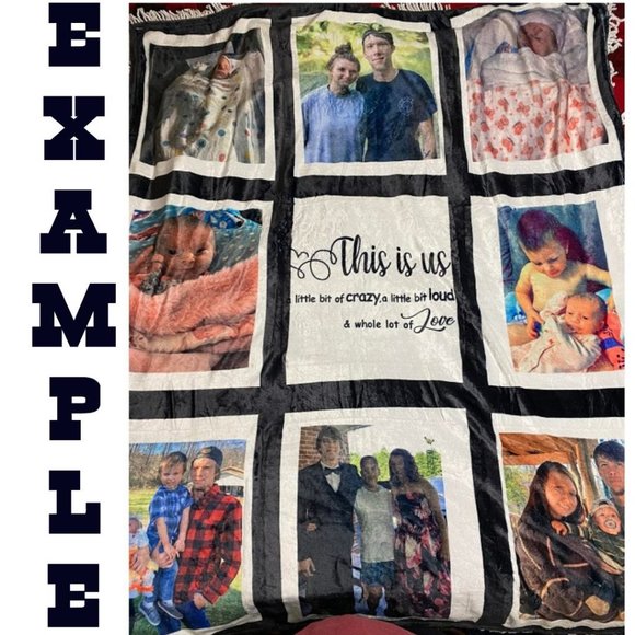 Personalized Photo Blanket 9 Custom Photo Throw Blanket - Picture 2 of 2
